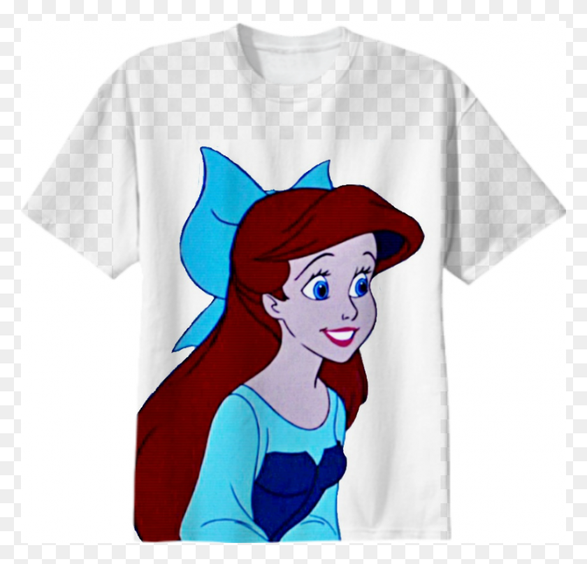 856x820 Shop The Little Mermaid Kiss The Girl Ariel Transparent Cotton T - The Little Mermaid PNG