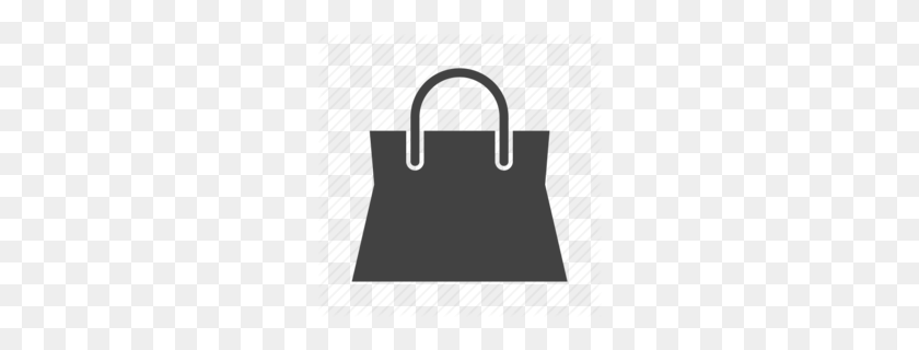 260x260 Shopping Bags Trolleys Clipart - Grocery Bag PNG