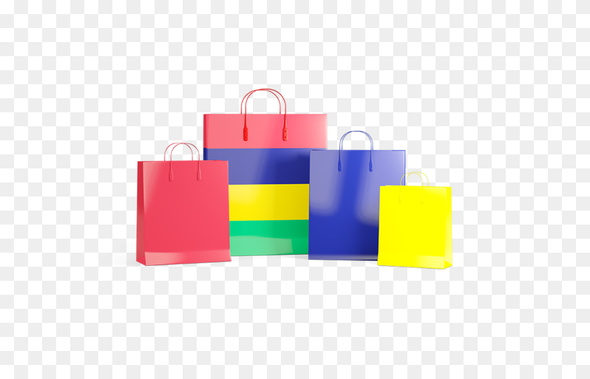 640x480 Shopping Bags With Flag Illustration Of Flag Of Mauritius - Shopping Bag PNG