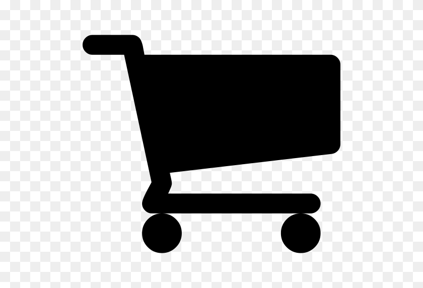 512x512 Shopping Cart Black Shopping Cart Icon With Png And Vector - Cart PNG