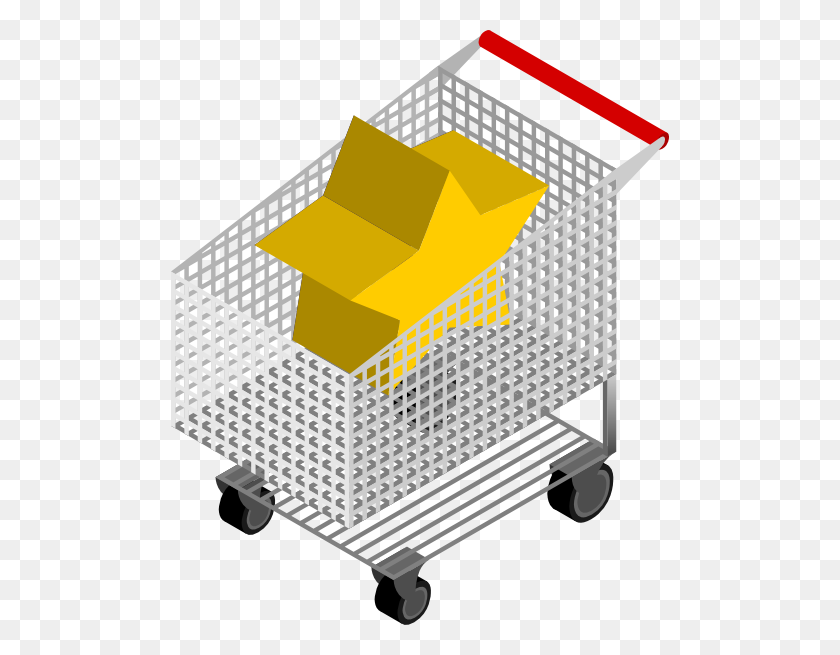498x595 Shopping Cart Clip Art - Shopping Basket Clipart