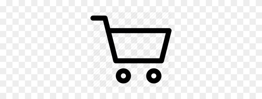 260x260 Shopping Cart Clipart - Shopper Clipart