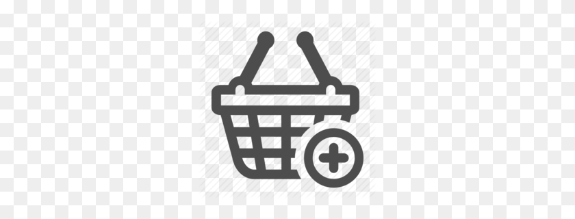 260x260 Shopping Cart Clipart - Grocery Cart Clipart