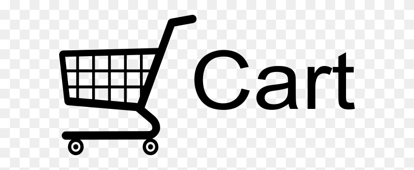 600x285 Shopping Cart Clipart Black And White Free Transparent Images - Shopping Cart PNG