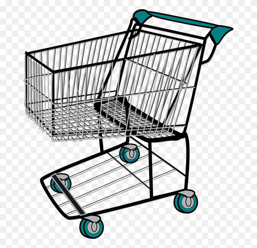687x750 Shopping Cart Download Computer Icons - Grocery Cart Clipart