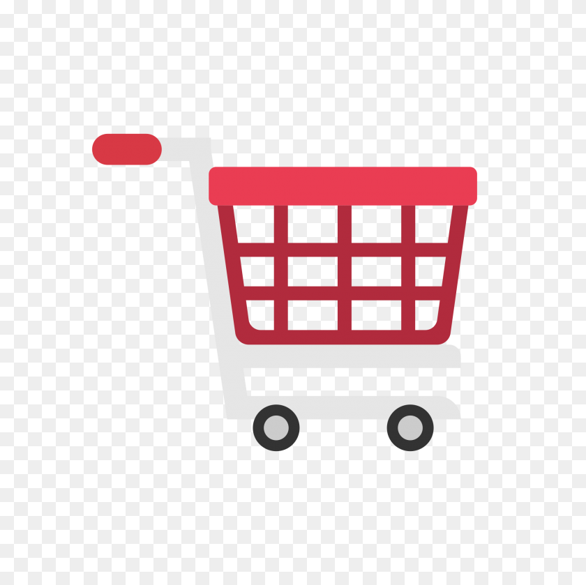 2000x2000 Shopping Cart Flat Icon Vector - Cart Icon PNG