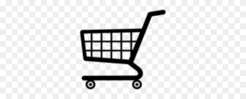 299x279 Shopping Cart Icon Blurred Clip Art - Cart Icon PNG
