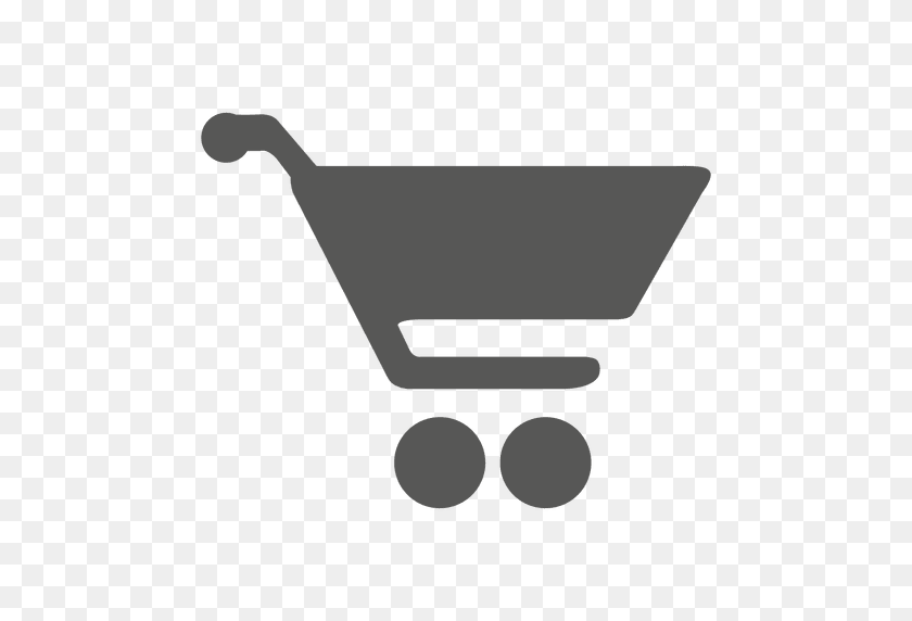 512x512 Shopping Cart Silhouette Icon - Shopping Cart Icon PNG