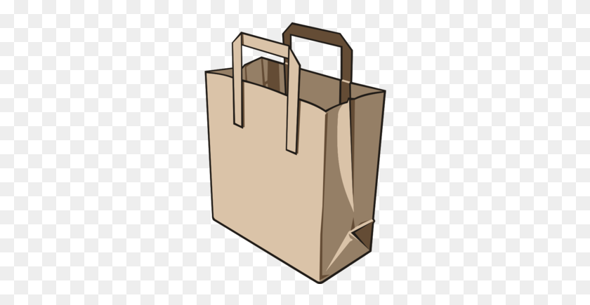 260x375 Shopping Clipart - Grocery Bag Clipart