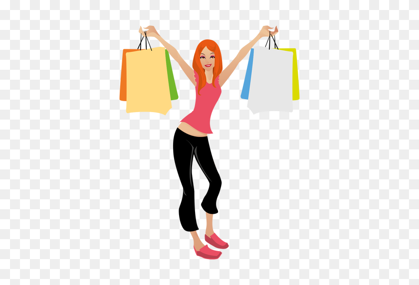 512x512 Shopping Png Transparent Shopping Images - Woman Shopping Clipart