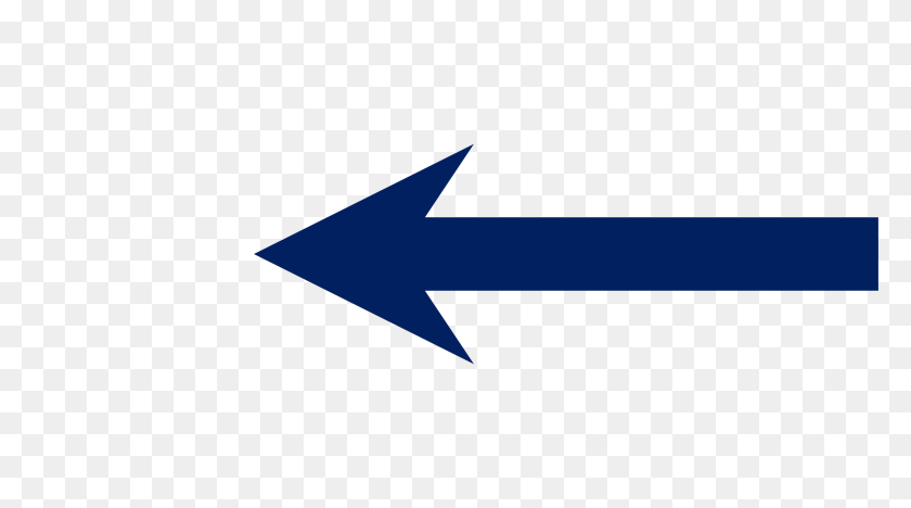 2400x1256 Flecha Izquierda Corta - Flecha Azul Png