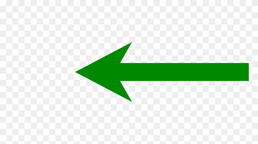 2000x1050 Flecha Izquierda Corta - Logotipo De Flecha Verde Png