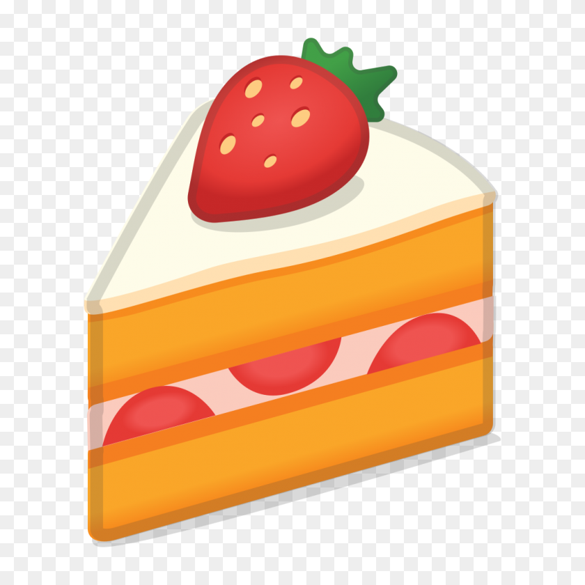 1024x1024 Значок Песочного Пирожного Ното Смайлики Набор Иконок Для Еды И Напитков Google - Клубничное Пирожное В Png