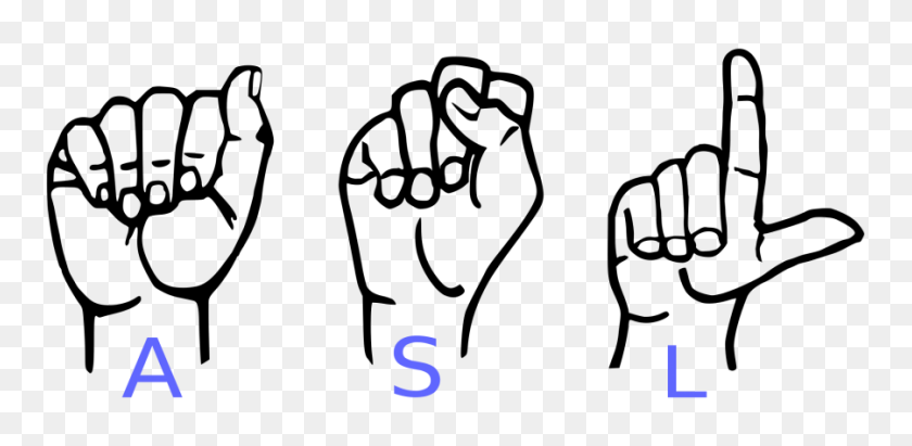 900x406 Should American Sign Language Be Offered For Credit - Asl Clip Art