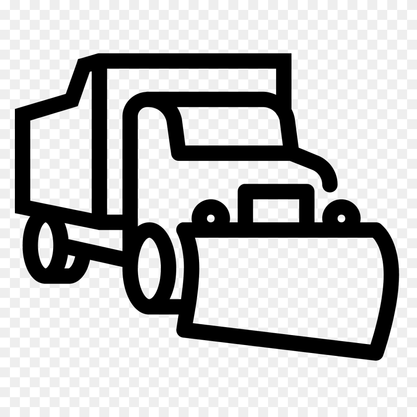 1600x1600 Shovel Clipart Snow Plow - Tow Truck Clipart Black And White