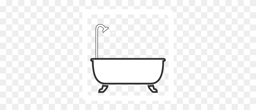 300x300 Shower Clip Art - Rectangle Clipart Black And White