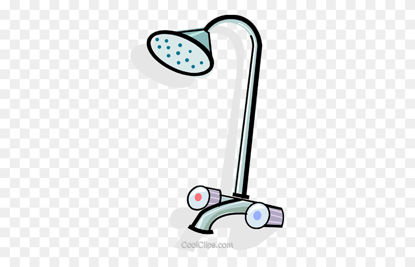 311x480 Shower Head Royalty Free Vector Clip Art Illustration - Heads Up Clipart