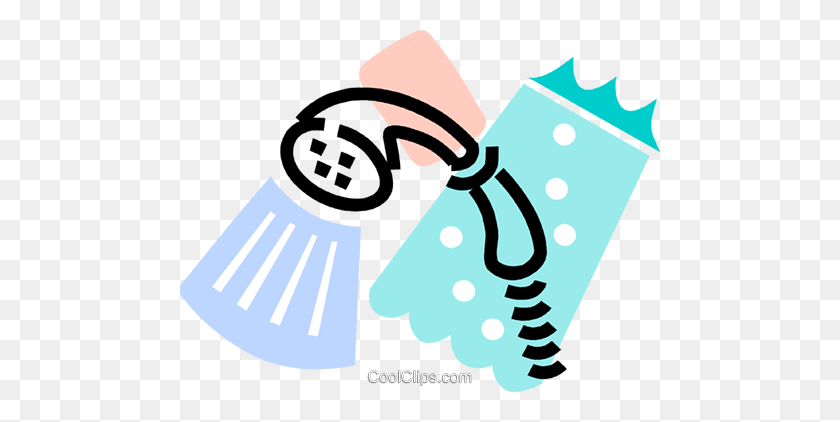 480x362 Shower Head With Soap And Shower Curtain Royalty Free Vector Clip - Shower Curtain Clipart