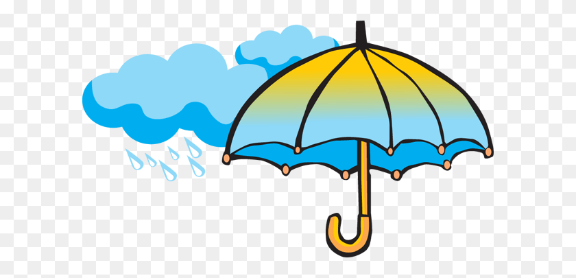 600x345 Shower Umbrella Cliparts - Pool Umbrella Clipart