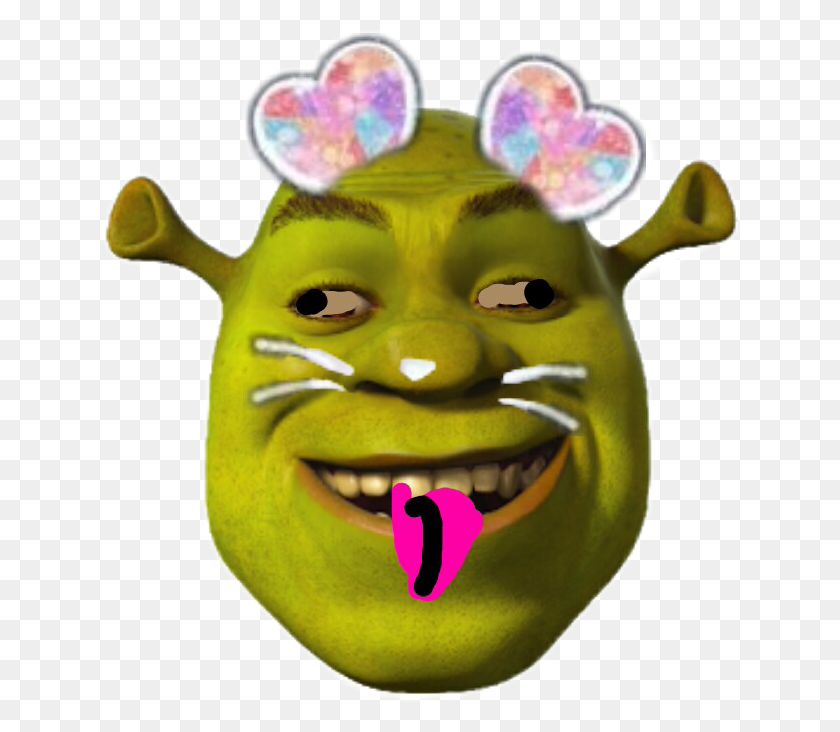 640x672 Shrek Rata Kek Kek - La Cara De Shrek Png