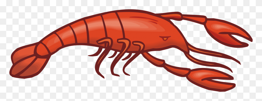 2049x704 Shrimp Clipart Cooked Meat - Cooked Fish Clipart
