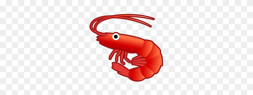 256x256 Shrimp Icon Noto Emoji Animals Nature Iconset Google - Shrimp PNG