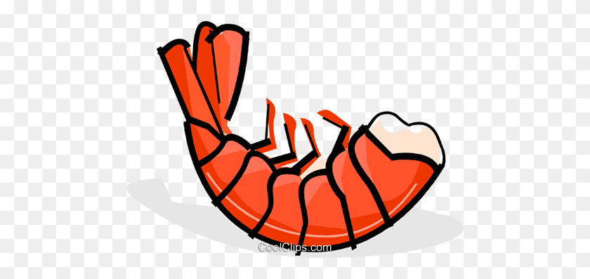 480x337 Shrimp Royalty Free Vector Clip Art Illustration - Shrimp Clipart