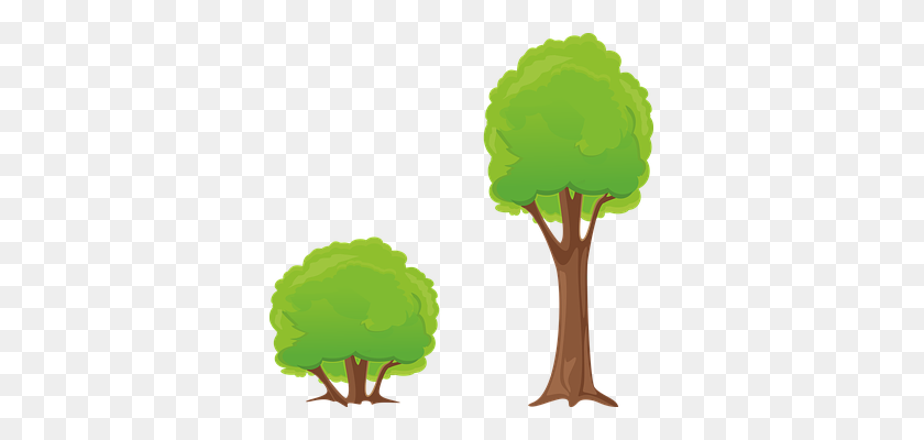349x340 Shrub Bushes Clipart Old Tree - Old Tree Clipart