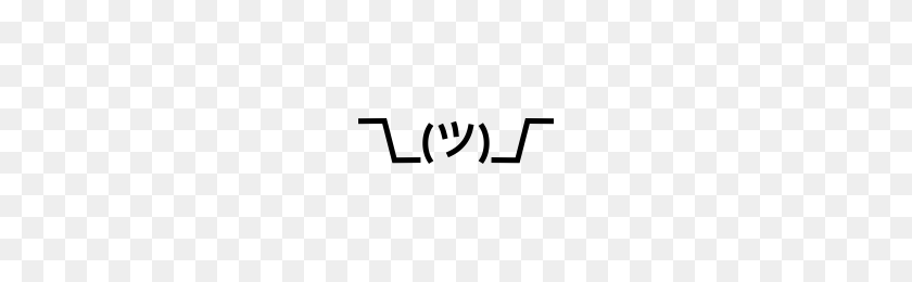 200x200 Shrug Emoticon Icons Noun Project - Shrug Emoji PNG