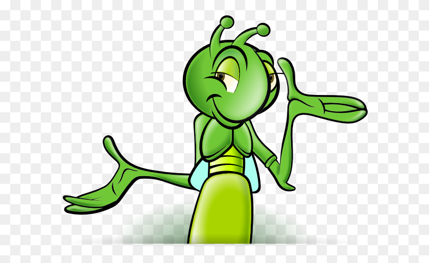 600x455 Shrugging Cartoon Cricket Clip Art - Smirk Clipart