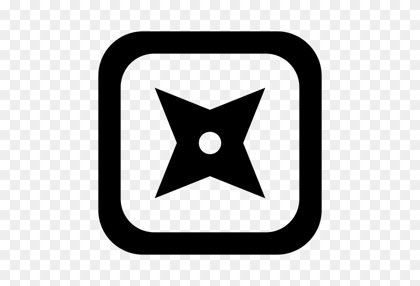 512x512 Shuriken Icon With Png And Vector Format For Free Unlimited - Shuriken PNG