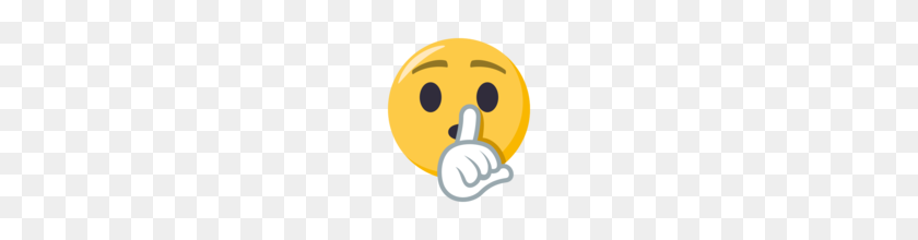 160x160 Shushing Face Emoji On Emojione - Shh Emoji PNG