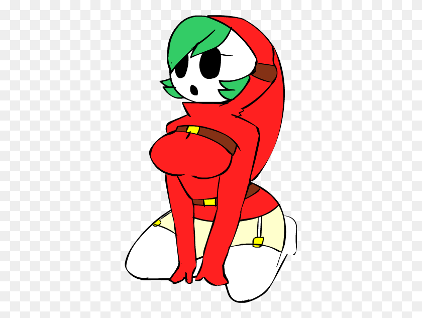 343x573 Shy Gal Super Mario Know Your Meme - Shy Guy PNG