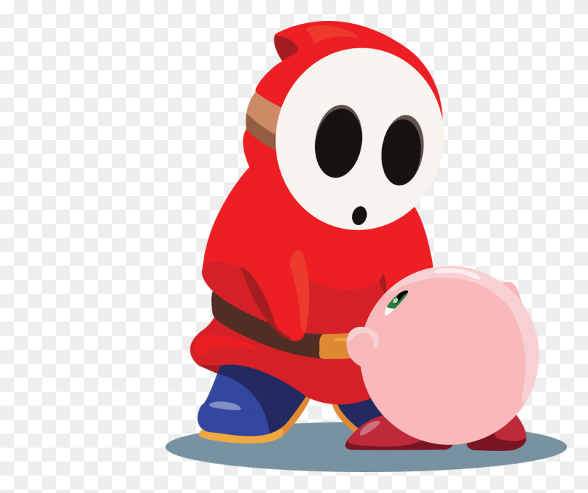 983x813 Shy Guy And Kirby - Shy Guy PNG