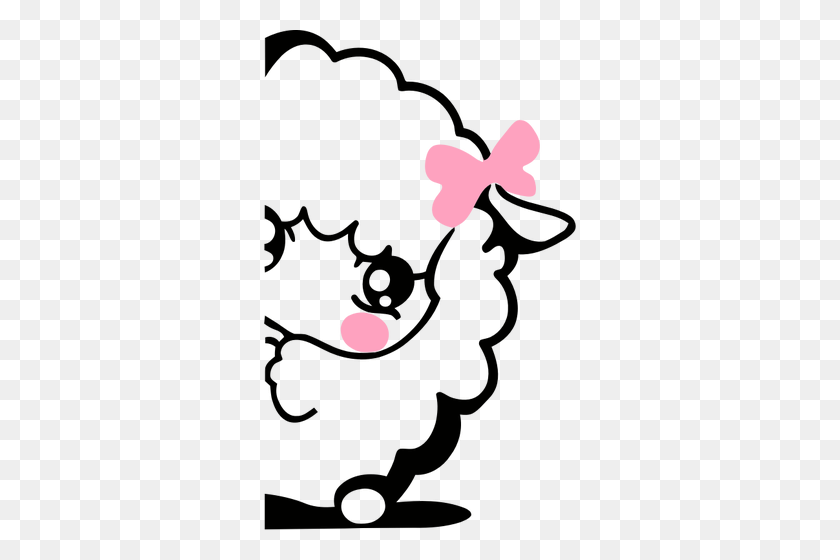 312x500 Shy Lamb Icon - Counting Sheep Clipart