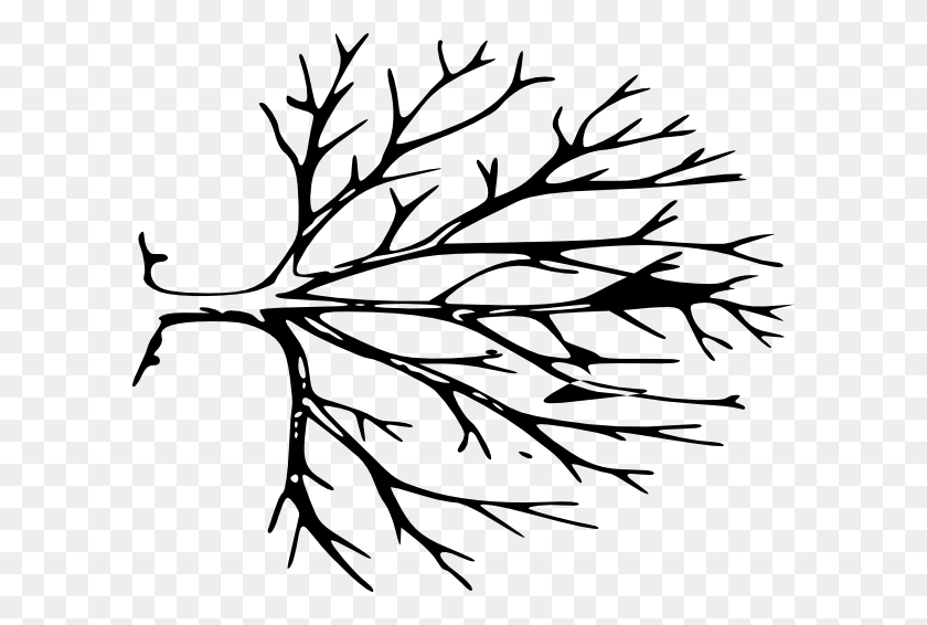 600x506 Sideways Tree Clip Art - Pine Branch Clipart