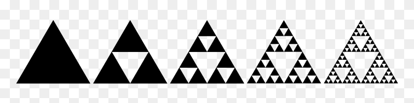 2480x480 Треугольник Серпинского - Эволюция Png