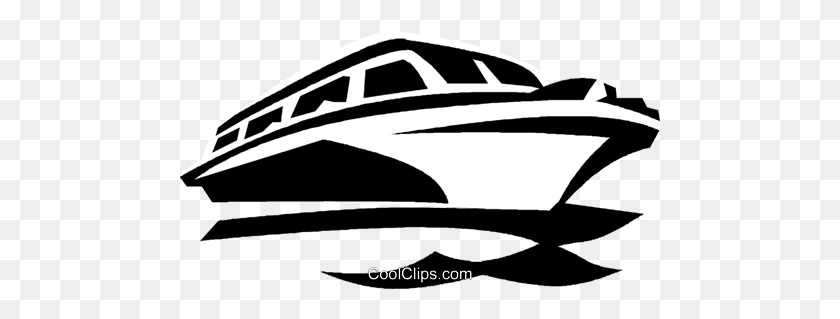 480x259 Экскурсионная Лодка Роялти Бесплатно Векторные Иллюстрации - Достопримечательности Клипарт