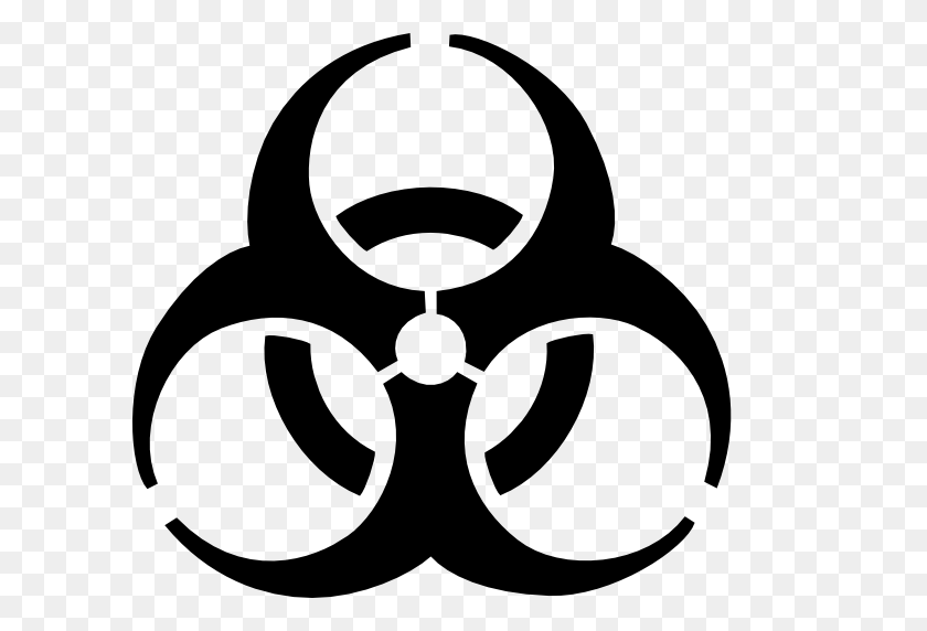 600x512 Sign Clipart Biohazard - Clipart De Signo De Resta