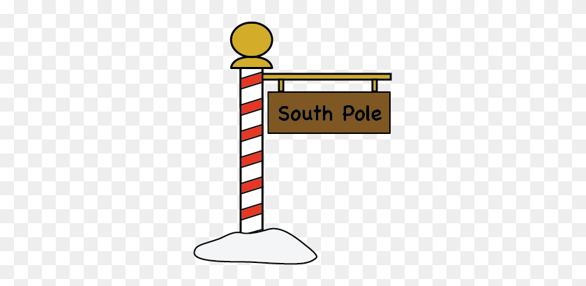 285x350 Sign Clipart North Pole - Zoo Sign Clipart