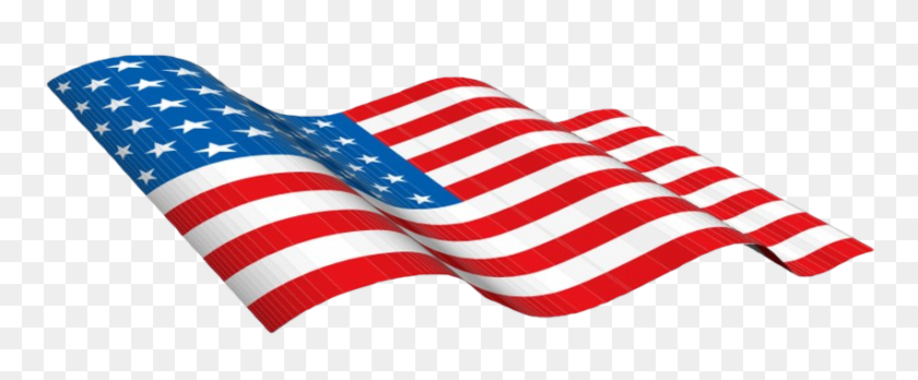 851x315 Signo De La Bandera Clipart Fondo Transparente - Imágenes Prediseñadas De Los Estados Unidos De América