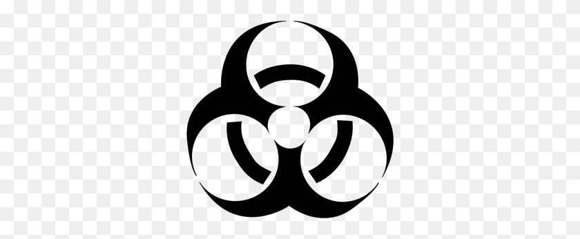 300x286 Sign Logo Vectors Free Download - Biohazard Symbol Clip Art