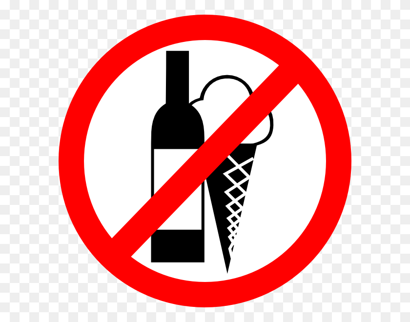 600x600 Sign No Drinks, No Ice Cream Png Clip Arts For Web - Ice Cream Clipart PNG
