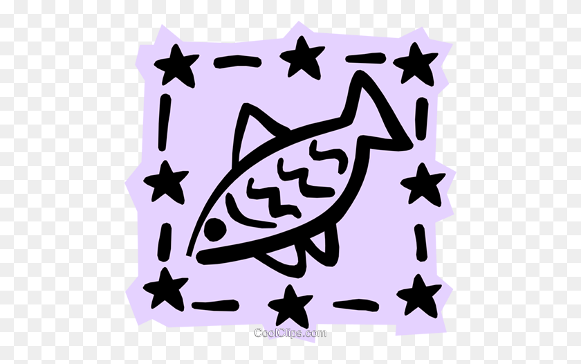 480x466 Знак Зодиака - Рыбы Клипарт
