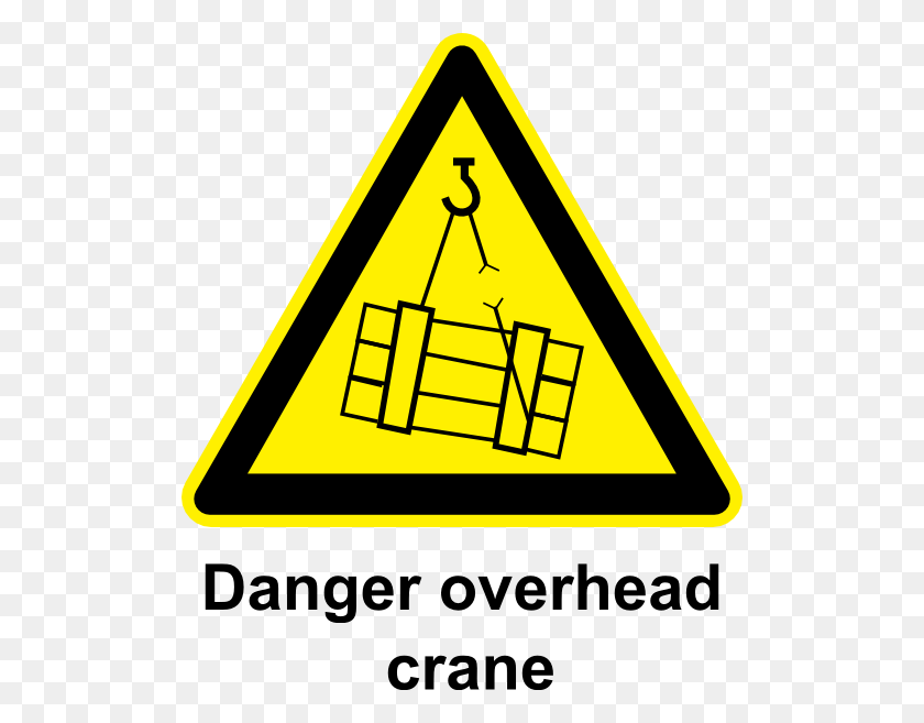 510x597 Sign Overhead Crane Clip Art Free Vector - Crane Clipart