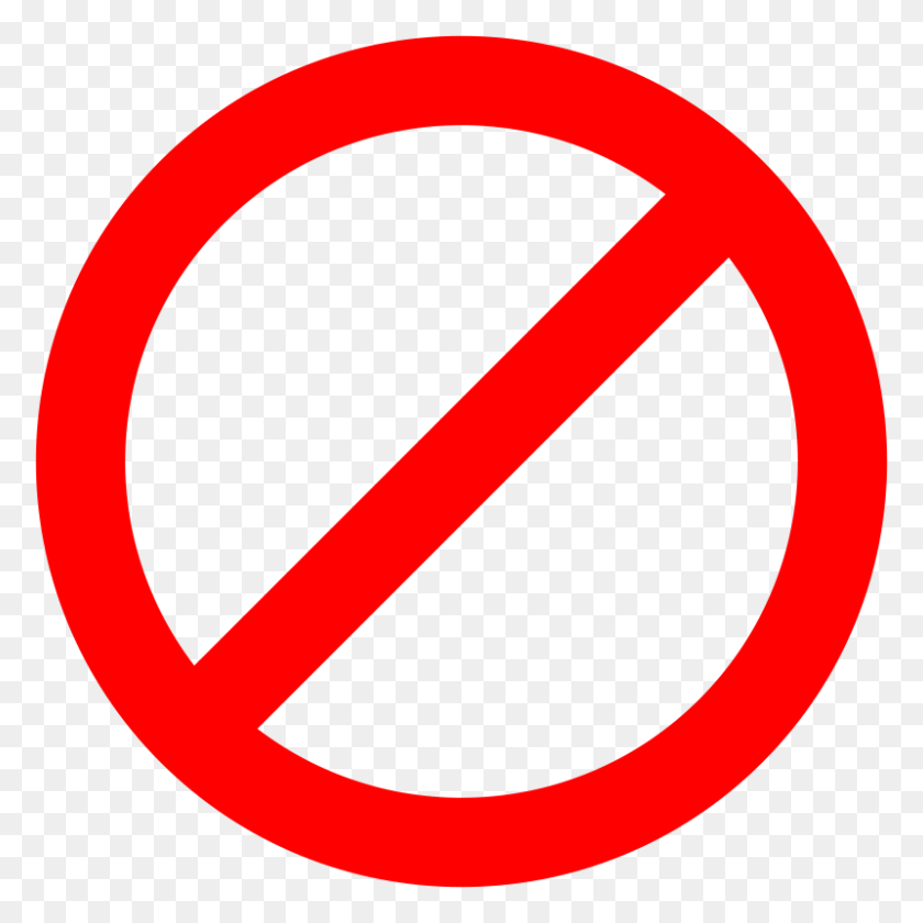 800x800 Sign Stop Png Image - Cross Sign PNG