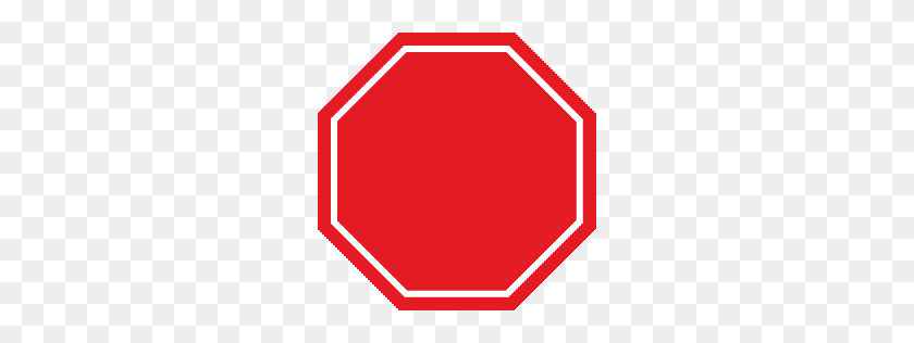 256x256 Sign Stop Png Images Free Download - Blank Street Sign PNG