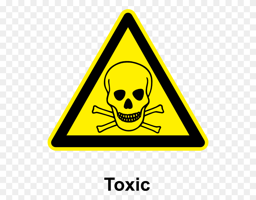 528x596 Sign Toxic Clip Art Free Vector - Toxic Clipart
