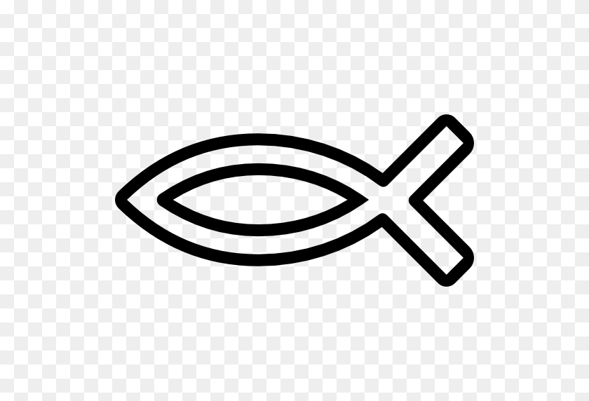 512x512 Signs Religion Elements Icon - Christian Fish PNG