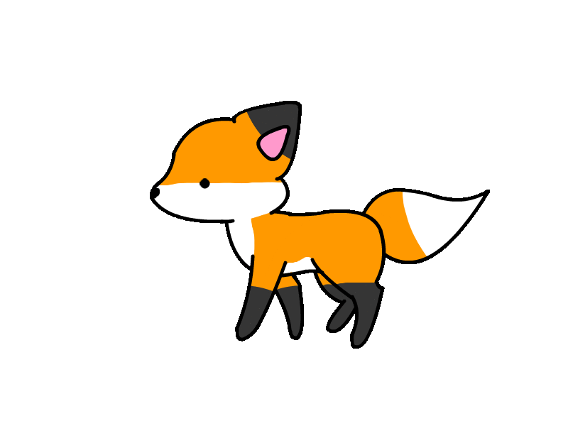 800x600 Silent Fox On Scratch - Sparkle Gif PNG